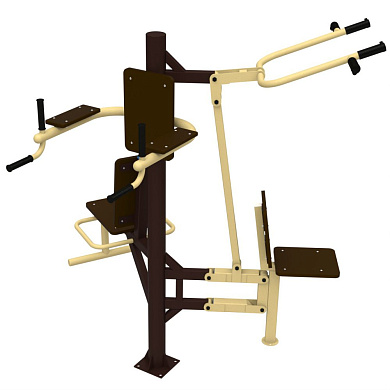 уличный тренажер sport-fora трёхсторонний yt50 для спортивной площадки