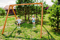 Деревянные качели Капризун Р911-29 с двумя качелями Гнездо 100 см 