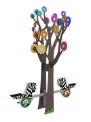 велокачалка - балансир с деревом для детской площадки
