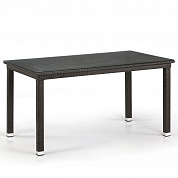 плетеный стол афина-мебель t256a-w53-140x80 brown