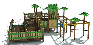 игровой комплекс дгм хижина тип 2 от 5 лет для детской площадки