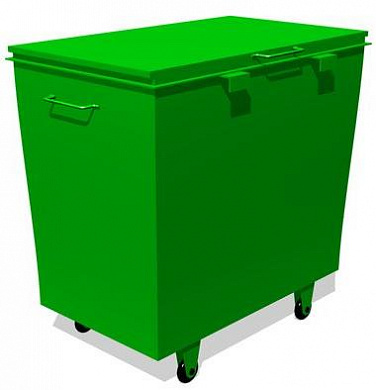 контейнер для мусора тбо бк-0,75 на колесах тс171