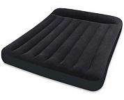 матрас надувной intex с подголовн. pillow rest classic bed, 183х203х23см 66770