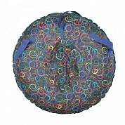санки надувные - тюбинг (ватрушка) mars цветные заливки d100см