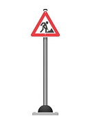 дорожный знак romana дорожные работы 057.96.00-03 для детской площадки