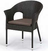 плетеное кресло афина-мебель y97b-w53 brown