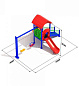 Детский комплекс Сочетание 1.1 для игровой площадки