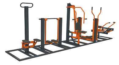 Спортивный комплекс Sport-Fora YTR2K с тренажерами многофункциональный для улицы