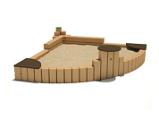 песочница эко стандарт тип 6 для детской площадки