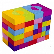 конструктор мягкий mf-eva-10 игровой набор 68 блоков