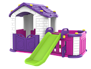 игровой домик toy monarch chd-354 с горкой и забором