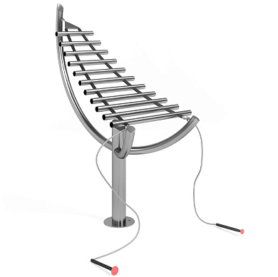музыкальный инструмент для улицы ксилофон эко-291012 для детской площадки