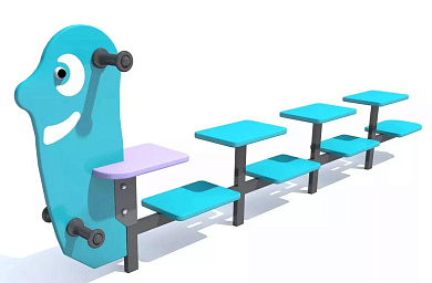 скамейка sweetplay с.сп002 для детской площадки