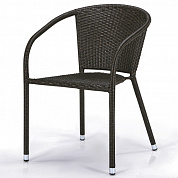 плетеное кресло афина-мебель y137c-w53 brown