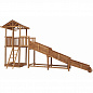 Зимняя деревянная заливная горка Можга СГ-Р919-Р918 с узкой лестницей и скатом 4 метра