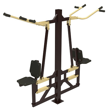 уличный тренажер sport-fora вертикальная тяга yt6 двойная для спортивной площадки