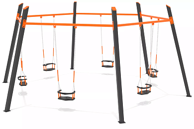 качели веселая компания кчб.вк01 для детской площадки
