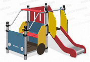 машинка с горкой romana 111.09.00 для детской площадки