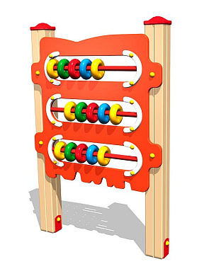 развивающий элемент счеты рэ026 для детской площадки