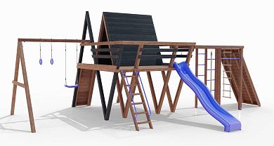 детская площадка максон шалаш 5 деревянная для дачи