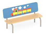 детская скамейка romana поезд ночь 302.09.00 для игровой площадки