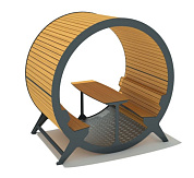 стол в цилиндре для парков и уличных площадок