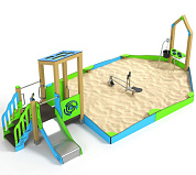 песочный дворик лд051004м для детской площадки