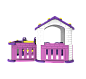 Игровой домик Toy Monarch CHD-354 с горкой и забором