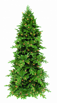 елка искусственная triumph изумрудная зеленая + 88 ламп 73044 120 см