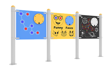 интерактивный бизиборд для детской площадки