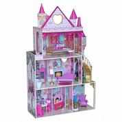 большой кукольный дом kidkraft розовый замок для барби