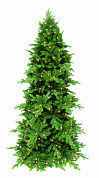 елка искусственная triumph изумрудная зеленая + 120 ламп 73045 155 см