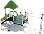 Детский городок Крит Papercut ДГ001.1.1 для игровых площадок 3-7 лет