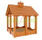 Детская деревянная песочница Igragrad с крышей модель 1