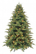 елка искусственная triumph королевская премиум full pe зеленая с лампами 73253 215 см