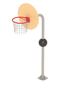 баскетбольный щит romana 057.94.00 с кольцом для мяча для спортивной площадки