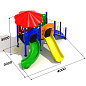 Детский комплекс Лимпопо 4.3 для игровой площадки