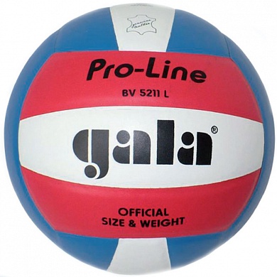 волейбольный мяч gala pro-line натур. кожа bv5211l