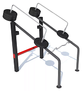 уличный тренажер гк-004-мма для спортивной площадки