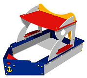 игровой макет кораблик знп 011 с песочницей для детской площадки