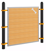 барьер тс.п001 1600 для собачьих площадок