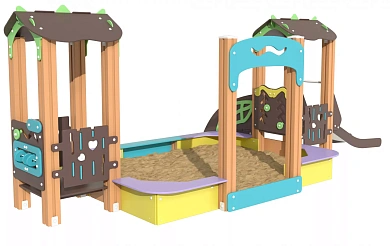 песочный дворик sweetplay эко.пд.сп001 для детской площадки