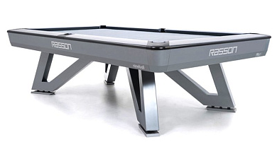 стол-пул rasson wolf 9 футов серый, сланец 25 мм в комплекте с плитой, аксессуары + сукно