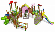 игровой комплекс дом бабы-яги 07095 для детей 4-6 лет для уличной площадки
