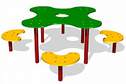 детский столик клякса сп073 для игровой площадки