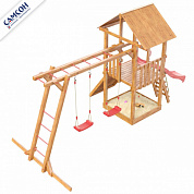 детский деревянный комплекс самсон сибирика с рукоходом