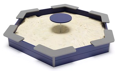 песочница оptimum-еco эко.п009 со столиком для детской площадки