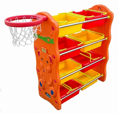 этажерка для игрушек с баскетбольным кольцом sunnybaby yg-2040