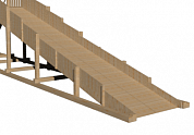 модуль деревянный скат савушка 3 метра
