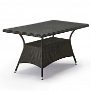 плетеный стол афина-мебель t198a-w53-140x80 brown